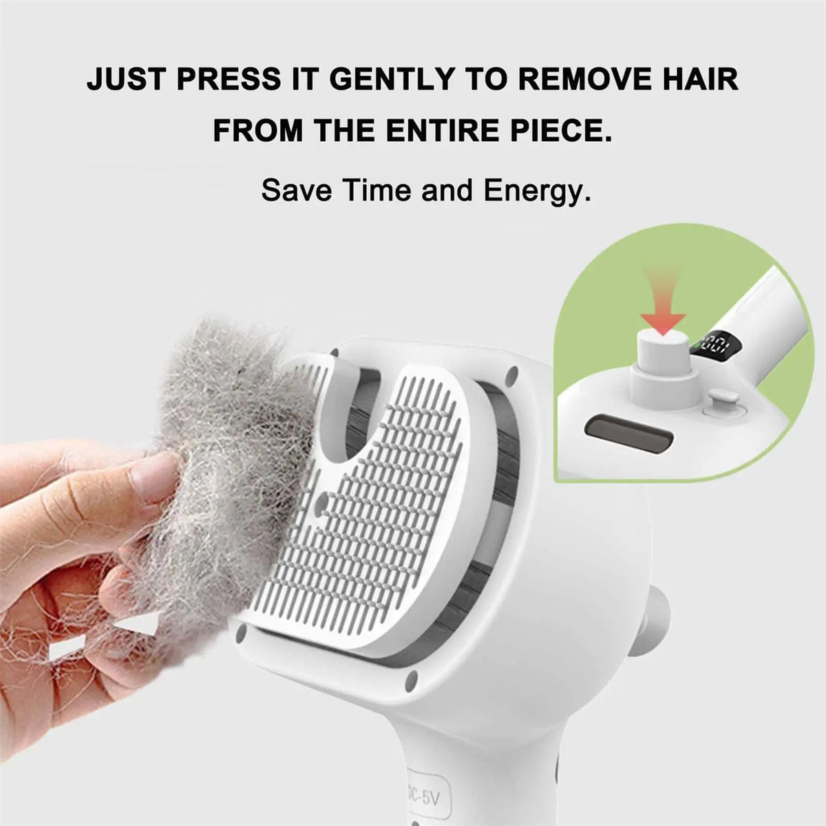 3-in-1 Electric Mist Pet Grooming Brush for Dogs & Cats