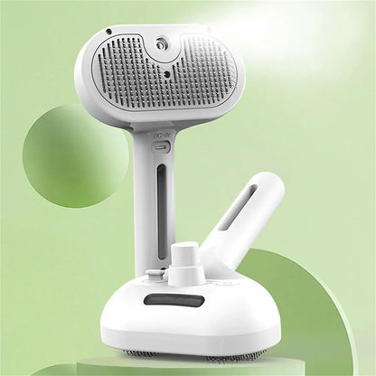 3-in-1 Electric Mist Pet Grooming Brush for Dogs & Cats