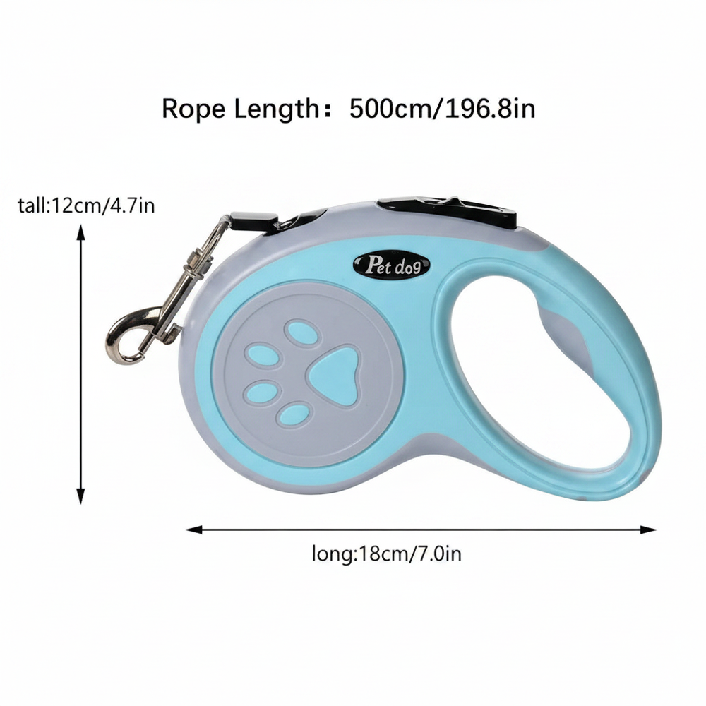 Blue Leash with Dimensions