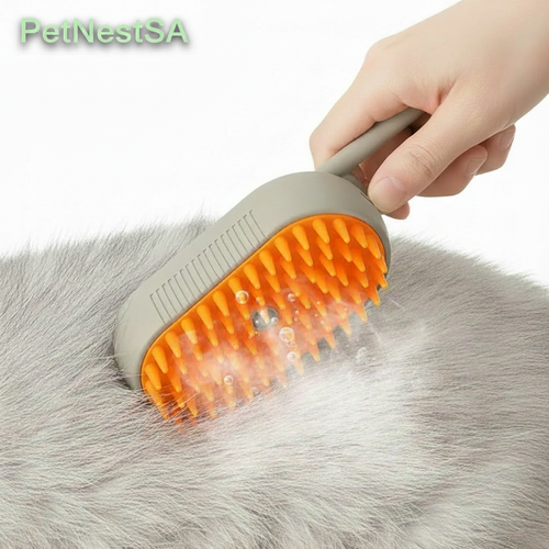 Pet Steam Brush with PetNestSA in light green